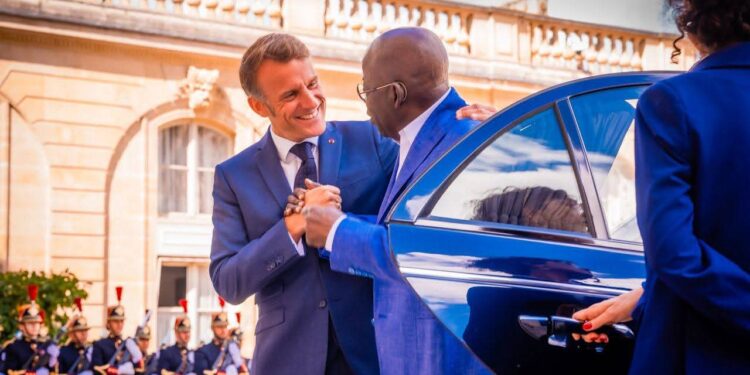 BREAKING: Tinubu Meets Macron in Paris