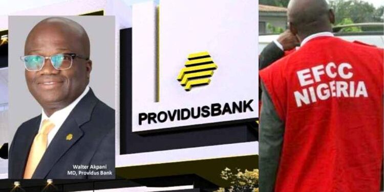 EFCC Steps Up Investigation Of Providus Bank CEO, Walter Akpani, Over $7 Million Found Abandoned In Bank Vault