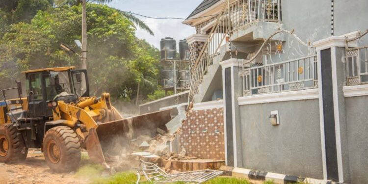 Edo Govt Demolishes 4 Houses in Edo North, Arrests Over 20 Suspects in Anti-C, Operation