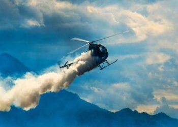 Helicopter Crashes in Borneo Mountains after Emitting Smoke