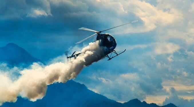 Helicopter Crashes in Borneo Mountains after Emitting Smoke