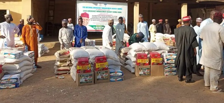 Kano Govt, NEMA Distribute Relief Materials to 357 Fire Disaster Victims