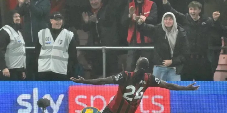 Semenyo’s Double Lifts Bournemouth to Second Place with Win Over Fulham