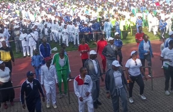 Team Humanitarian Shines at FEPSGA Keep-Fit Exercise as FG Launches Free Cancer Screening