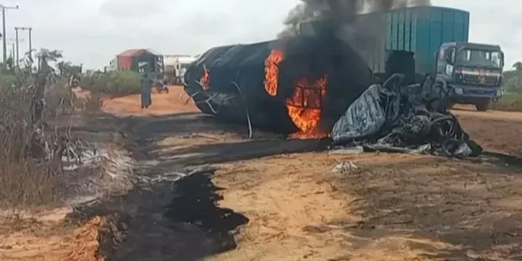 JUST IN: Fuel Spills as Another Tanker Falls in Niger