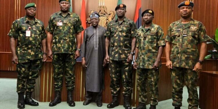 Tinubu Meets New CDS, Service Chiefs