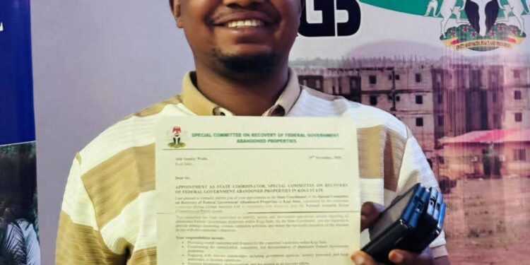 Kogi Gets New Coordinator for Federal Government Abandoned Properties Initiative
