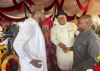 Jarigbe Attends Wedding of Governor Otu’s Step Son in Calabar