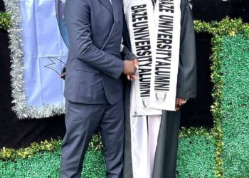 Jarigbe Celebrates Wife’s Academic Triumph at Baze University Convocation