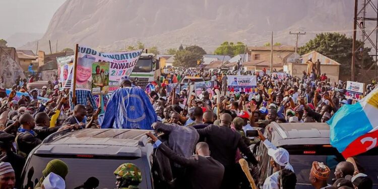 Gusau Shuts Down as Residents Storm Streets to Welcome Minister Bello Matawalle
