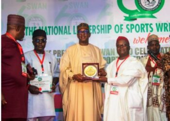 Dikko Salutes Sports Journalists, Dedicates SWAN Award to Media Professionals