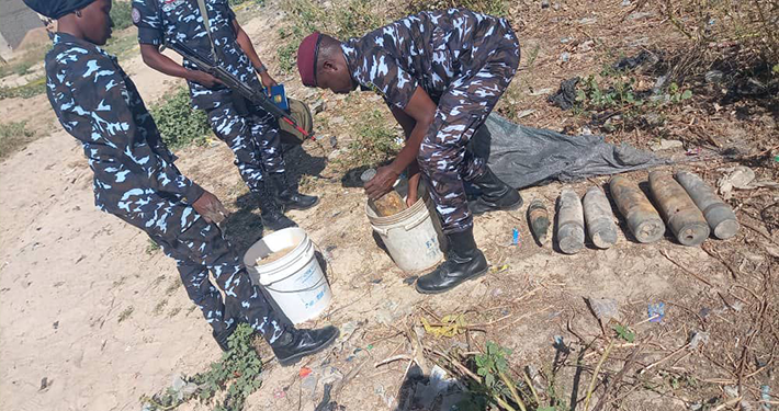 Police Recover Military Unexploded Ordnance in Niger