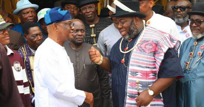 During Wike’s Visit, Traditional Ruler Dokubo Backs Tinubu for 2027