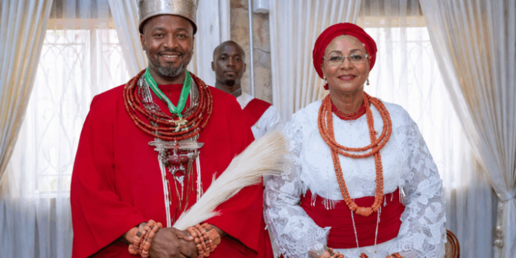 Olu of Warri Confers Chieftaincy Title on Remi Tinubu