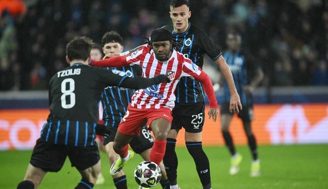 Lookman, Onyedika On Target As Atletico, Brugge Draw In Champions League