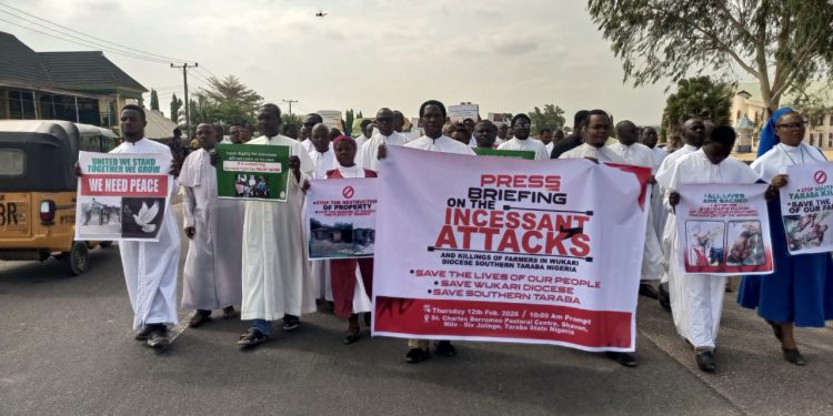 Taraba Killings: Catholic Priests Protest Against Mass Killings in Southern Taraba