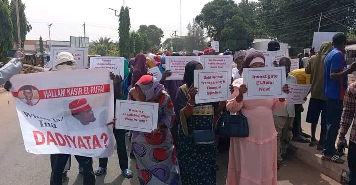 Hundreds in Kaduna Protest Over Missing Dadiyata, Call for Scrutiny of Ex-Governor El-Rufai