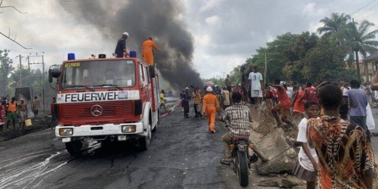 Driver, Motor Boy Die in Anambra Fuel Tanker Explosion