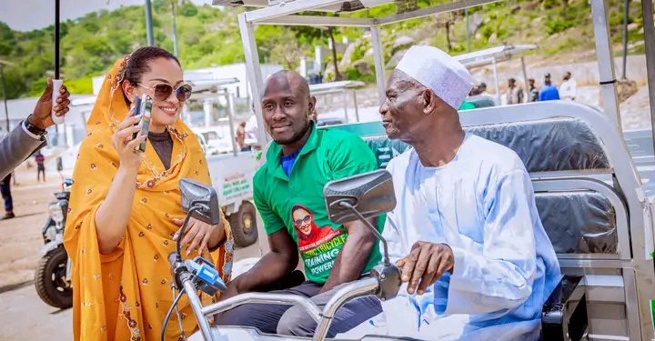 Senator Natasha Distributes Electric Vehicles to Trained Beneficiaries