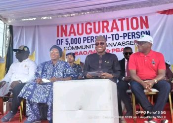 Ekiti Governor Inaugurates 5,000 Canvassers for His and Tinubu’s Re-Election Bids