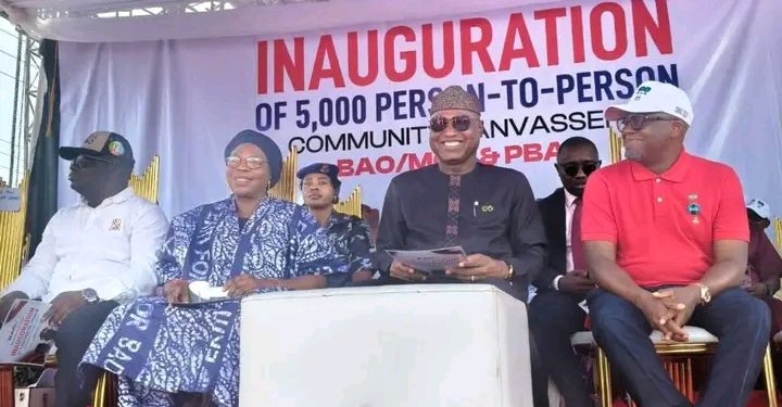 Ekiti Governor Inaugurates 5,000 Canvassers for His and Tinubu’s Re-Election Bids