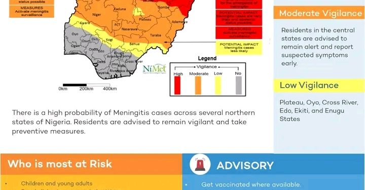 NiMet Lists 11 States at High Risk of Meningitis Outbreak