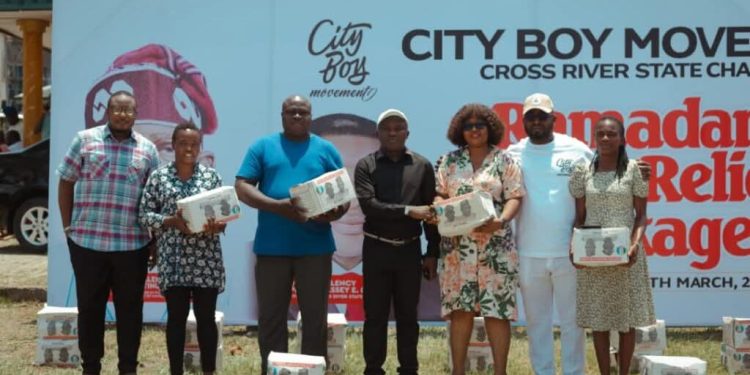 City Boy Movement Distributes Food Palliatives to Residents in Cross River