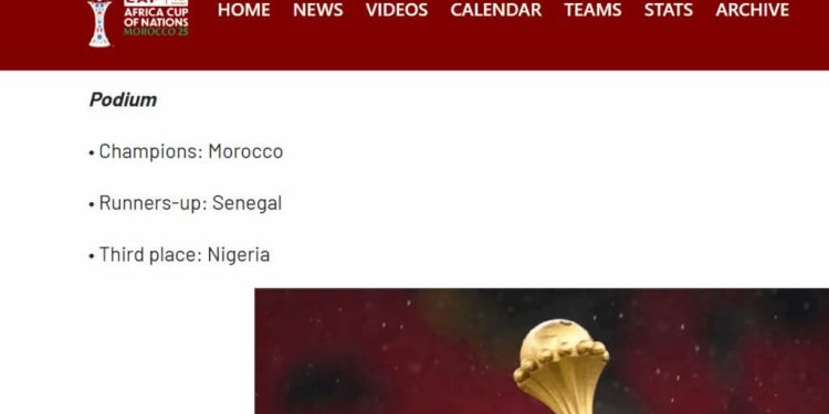 CAF Officially Recognizes Morocco as AFCON 2025 Champions in Record Book