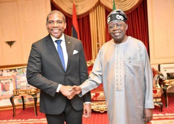 President Tinubu Meets Nevis Prime Minister at Aso Villa
