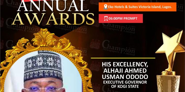 Ododo Bags Champion Newspapers Governor of the Year on Youth, Security Award