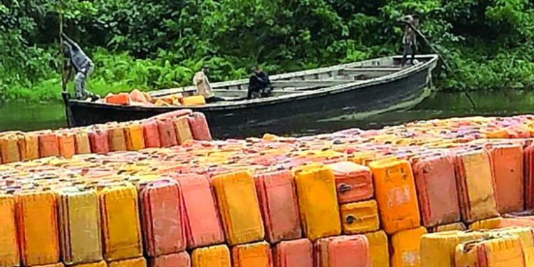 Cross River: NCS Auctions 14,375 Litres of Smuggled Petrol Bound For Cameroon