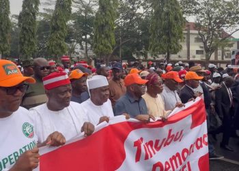 Atiku, Kwankwaso, Obi, Others Match-Out in Peaceful Protest at INEC’s Headquarters