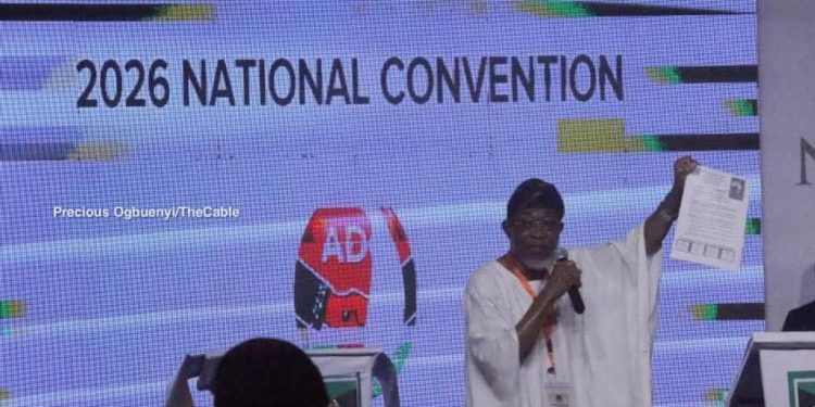 ADC Convention: Aregbesola Brands Tinubu’s ‘Renewed Hope’ as a Scam, Urges Nigerians to Reject the Administration
