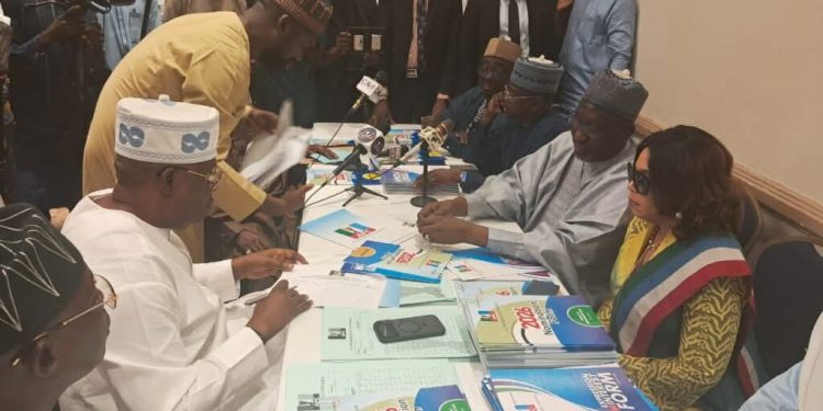 JUST IN: Faleke Picks Presidential Forms for Tinubu