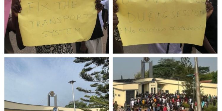 OAU Students Protest Transport Crisis, Accommodations, Others