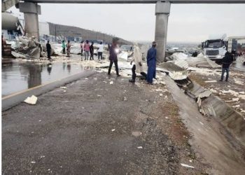 Wike’s Newly Built Bus Terminal Damaged by Rainstorm