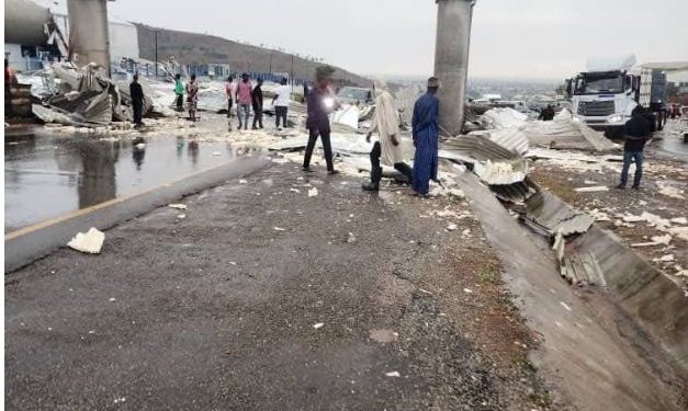 Wike’s Newly Built Bus Terminal Damaged by Rainstorm