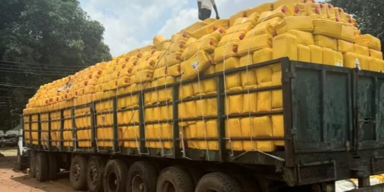 Customs Seizes 1,202 Kegs of Smuggled vegetable Oil in Ogun
