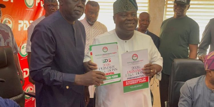 Onor Enters 2027 Presidential Race, Picks PDP Nomination Form