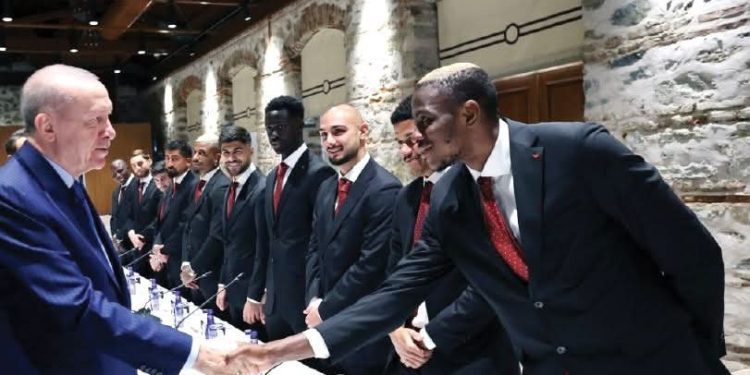 Turkey President Erdogan Hosts Osimhen, Gala Teammates