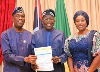 Hamzat, Wife Visit Tinubu After Winning Lagos APC Governorship Primary