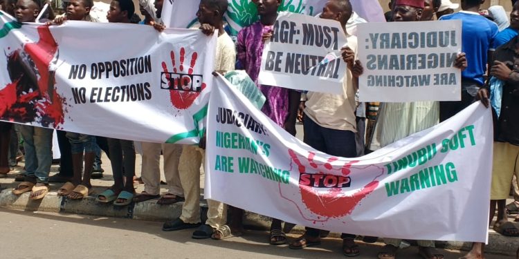 Northern Group Protests in Abuja, Warns Tinubu, Judges Against Undermining Democracy