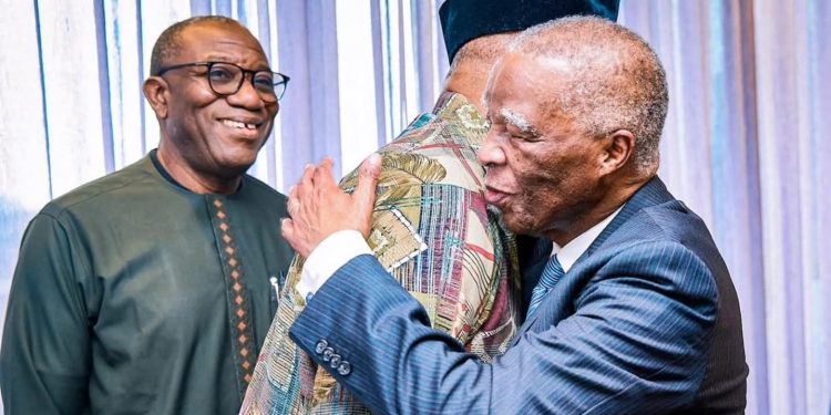 Peter Obi Meets Former Presidents Khama, Mbeki in Cape Town Ahead of Johannesburg Trip