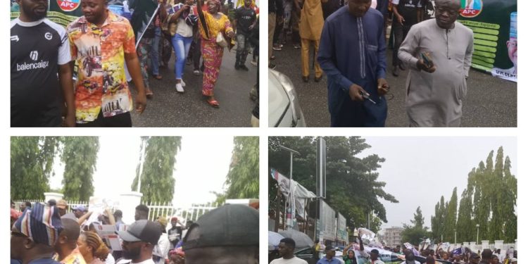 APC Primary: Protest Rocks National Secretariat as Kogi Central Stakeholders Rejects Yahaya Bello’s Participation Despite Disqualification