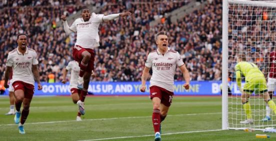 Arsenal Edge West Ham to Push five Points Clear in Premier League Title Race