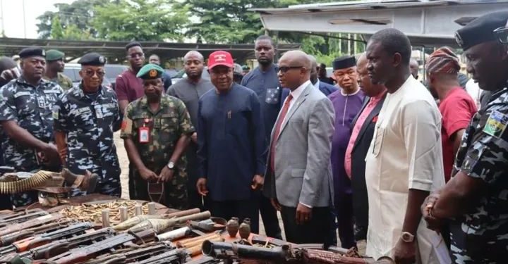Enugu Gov Lauds DSS, Army, Police over Seizure of ESN Arms Cache