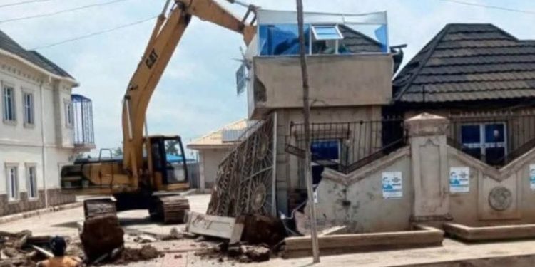 Gov. Makinde Demolishes Ibadan Buildings Used as Ammunition Dump, Warns Landlords about Tenants.