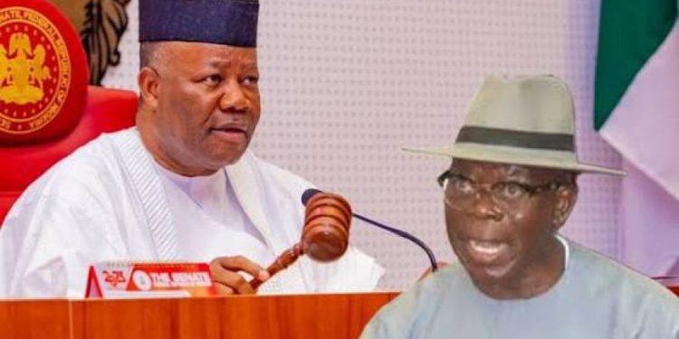 Senators Grumbling Over Akpabio’s Leadership, Says Oshiomhole