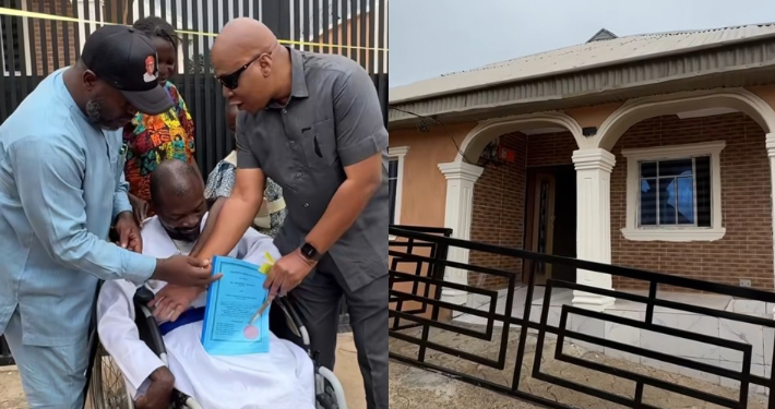 Makinde Fulfils Promise, Hands House, Wheelchair to Physically Challenged Man ‎