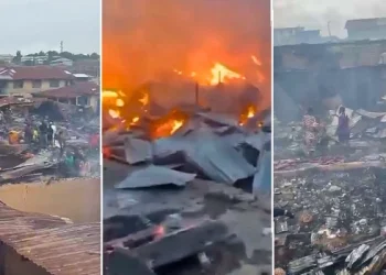 Fire Guts Over 100 Shops at Ibadan’s Bode Market, Traders Count Heavy Losses